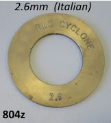 High quality Italian made 2.6mm 1st gear shim Lambretta LI + TV2/3 + SX + Special + GP/DL + Serveta