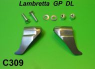 Coppia di puntalini inferiori bordo scudo per Lambretta DL