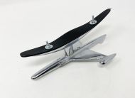 Accessorio Aeroplano cromato per parafango anteriore Lambretta C + D + E + F + LI S1 /S2 + TV1/2