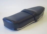 Sella RLC Pegasus Flatbase Blu Scuro Versione BASSA, per Lambretta LI + TV + SX + Special + DL + Serveta