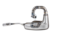 Marmitta Clubsport Silent- per cilindro Quattrini 210 - Lambretta LI + TV2/3 + SX + Special + DL + Serveta