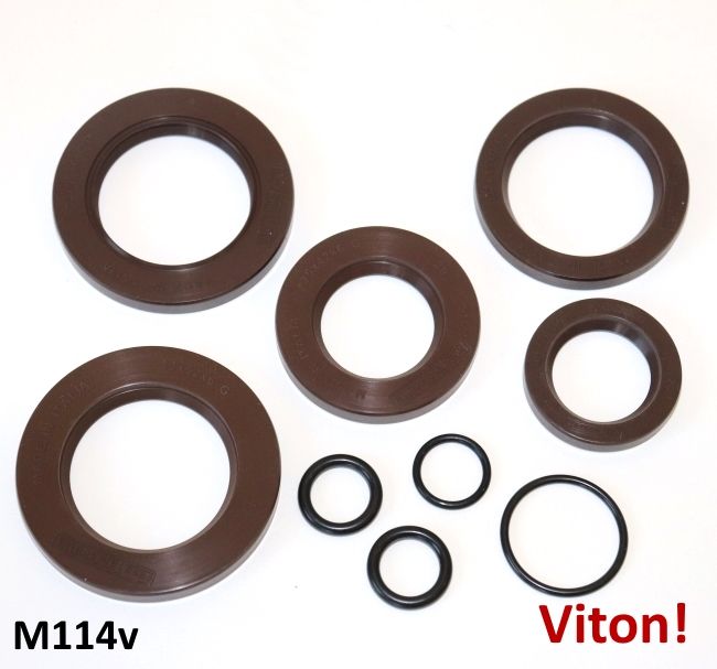 Kit completo di paraoli motore in VITON + O-ring per Lambretta LI S2 + TV2/3 + SX + Special + DL