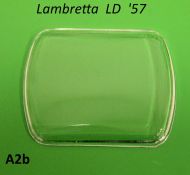 Rectangular speedo glass Lambretta LD150 '57