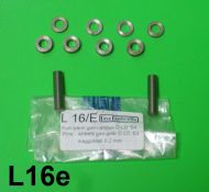 Teleflex type handlebars gearchange + throttle control pins & rollers set 0.2mm oversized Lambretta D + LD (1954 models)