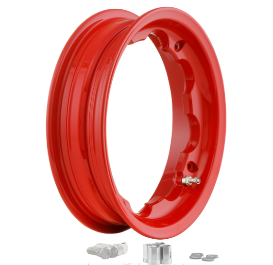 CERCHIO TUBELESS SIP POSTERIORE LARGO CANALE 2.5 ROSSO Lambretta LI + TV + SX + Special + DL + Serveta