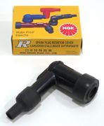 NGK high quality resistor-type plastic spark plug cap (red or black colours)