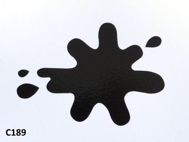 Legshield ‘ink splodge’ sticker Lambretta GP DL 125, 150 and 200