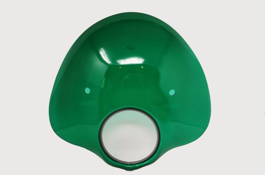 Cupolino modello 'Bubble' Verde (compreso set staffe) per Lambretta LI S3