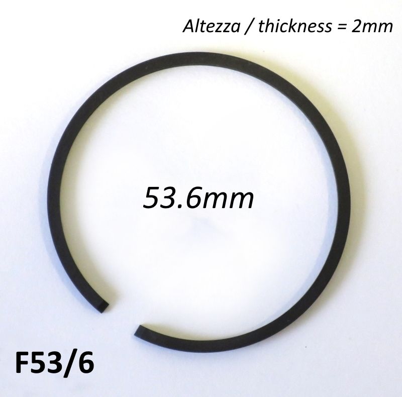 53.6mm (2.0mm thick) high quality original type piston ring