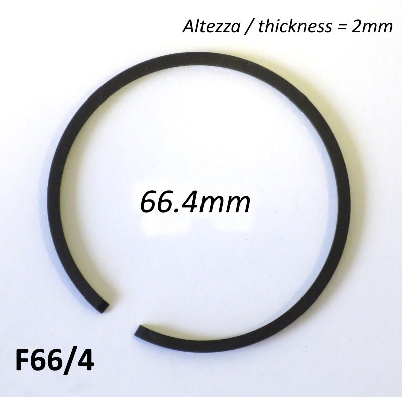 66.4mm (2.0mm thick) high quality original type piston ring
