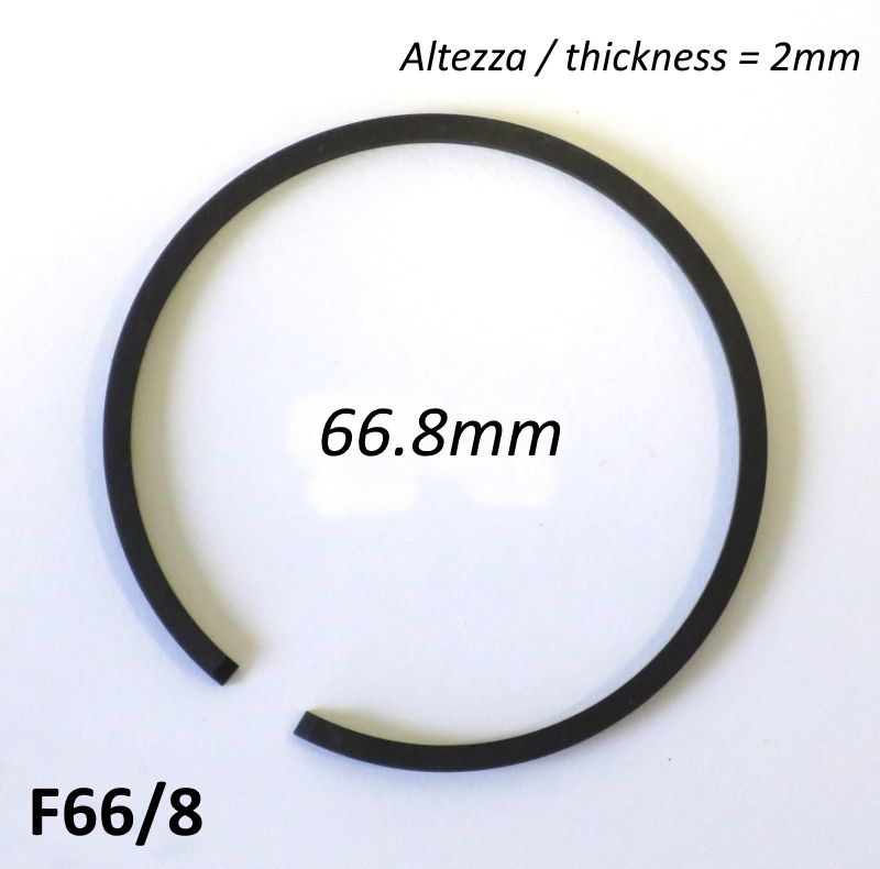 66.8mm (2.0mm thick) high quality original type piston ring