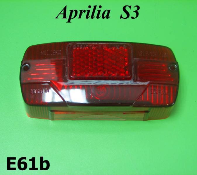 Vetro fanalino posteriore modello Aprilia per Lambretta LI S3 + TV3 + SX + Special