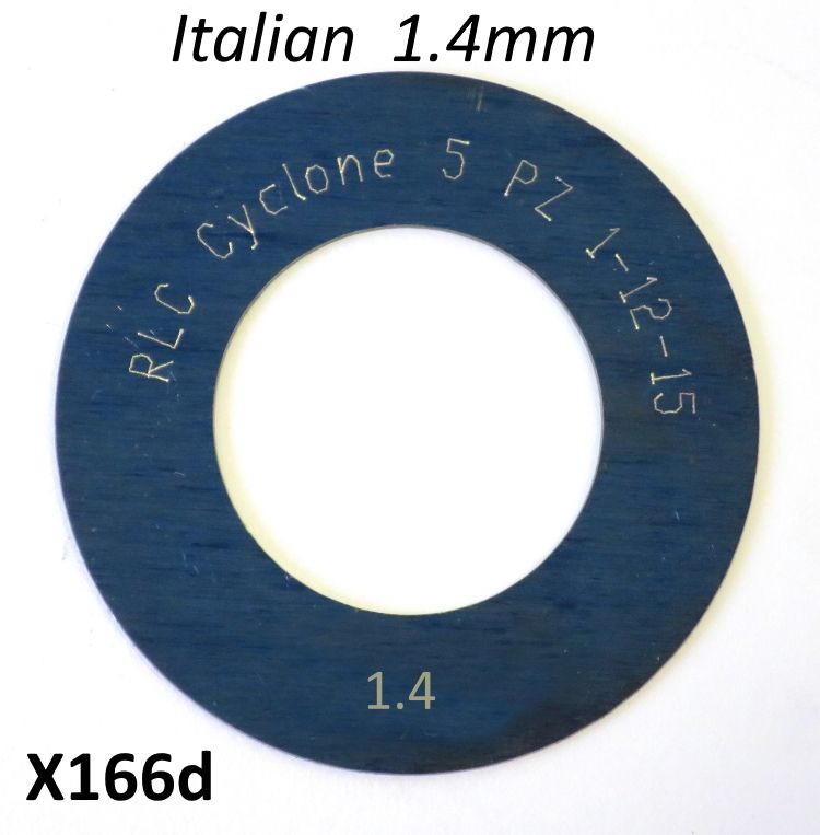 Spessore 1,4mm per 1° marcia del cambio Lambretta S1 + S2 + TV2 + S3 + TV3 + Special + SX + DL + Serveta