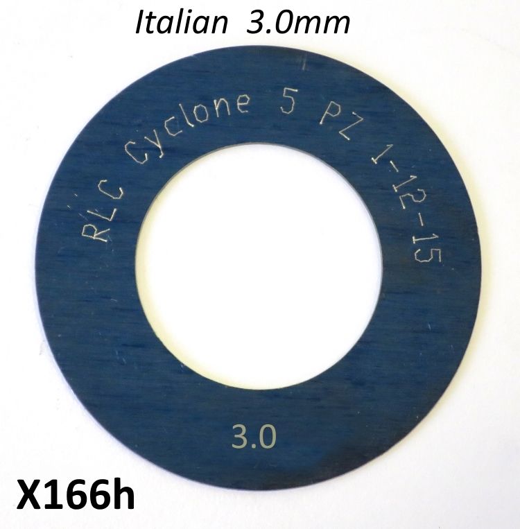 Spessore 3,0mm per 1° marcia del cambio Lambretta S1 + S2 + TV2 + S3 + TV3 + Special + SX + DL + Serveta