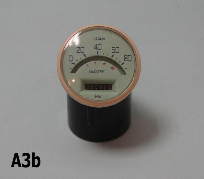 Speedo 80 Km/h  Lambretta LI S2 125cc