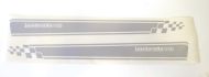 Kit adesivi fiancate laterali ARGENTO Nuova Lambretta V Special