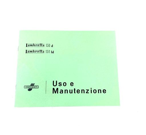 Libretto 'Uso e Manutenzione' Lambretta D/LD 150cc modelli prodotti dal 1952 al 1955