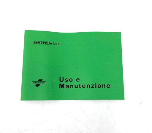 Libretto 'Uso e Manutenzione' Lambretta LD125 del 1956 (Derivata)