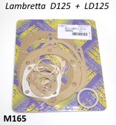 Complete engine gasket set Lambretta D + LD 125cc
