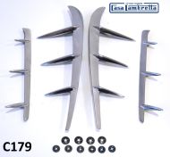 Set di fregi per fiancata Lambretta Special + TV3 + SX150 + GT / TV200