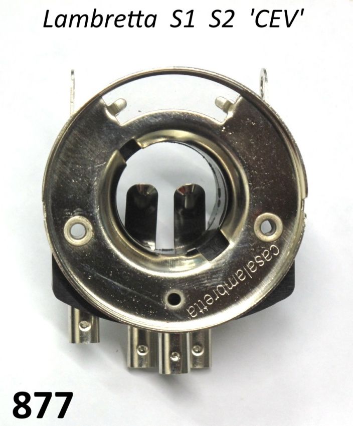 CEV type headlamp bulb holder Lambretta LI S1 / S2 + TV1 + TV2