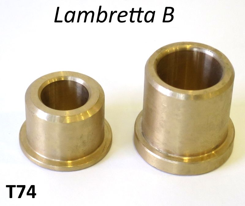 Pair of bronze bushes for rear suspension internal levers Lambretta B (Vers. 1 & 2)