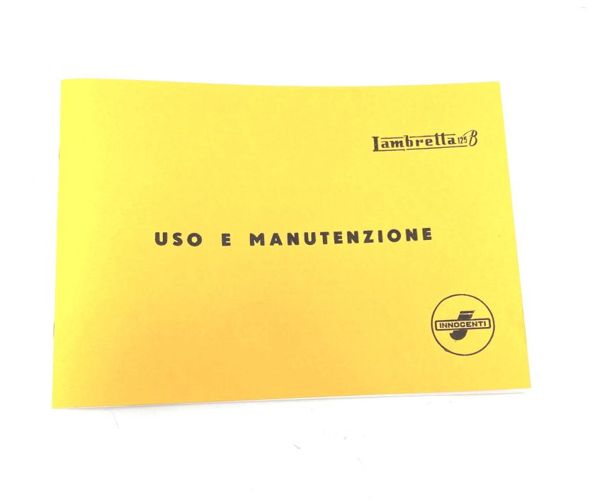 Libretto 'Uso e Manutenzione' Lambretta B