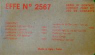 Contact points 6 pole Ducati igniction for Lambretta LI S3 + TV3 + SX + Special + GP/DL + J + Lui/Vega/Cometa