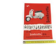 Brochure originale presentazione Lambretta S1 125cc