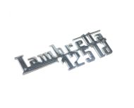 Chrome 'LD125' legshield badge for Lambretta LD125 (1957 model)