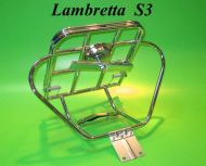 Chromed upright rear carrier & spare wheel holder (Deluxe model) Lambretta LI S3 + TV3 + SX + DL/GP + Serveta