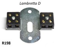 Morsettiera per fili elettrici dietro il fanale anteriore per Lambretta C + D