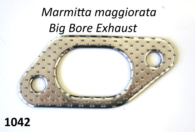 Big bore + Clubman + Expansion chamber type exhaust gasket for Lambretta LI + TV2/3 + Special + SX + GP/DL + Serveta