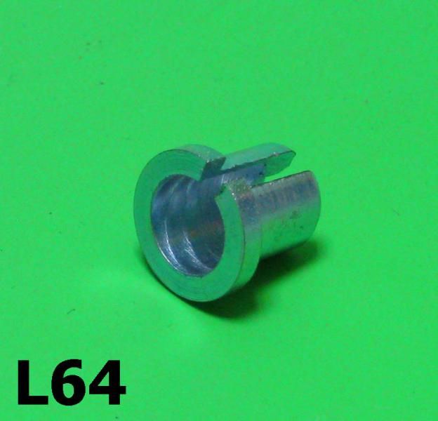 Bussola ferma guaina freno anteriore sul mozzo per tutti i modelli di Lambretta (A + B + C/LC + D/LD + E/F + LI + TV1 + TV2 + TV3 + SX + DL + LUI + J)