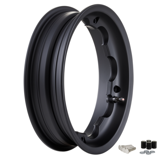 CERCHIO TUBELESS SIP POSTERIORE LARGO  CANALE 2.5 NERO Lambretta LI + TV + SX + Special + DL + Serveta