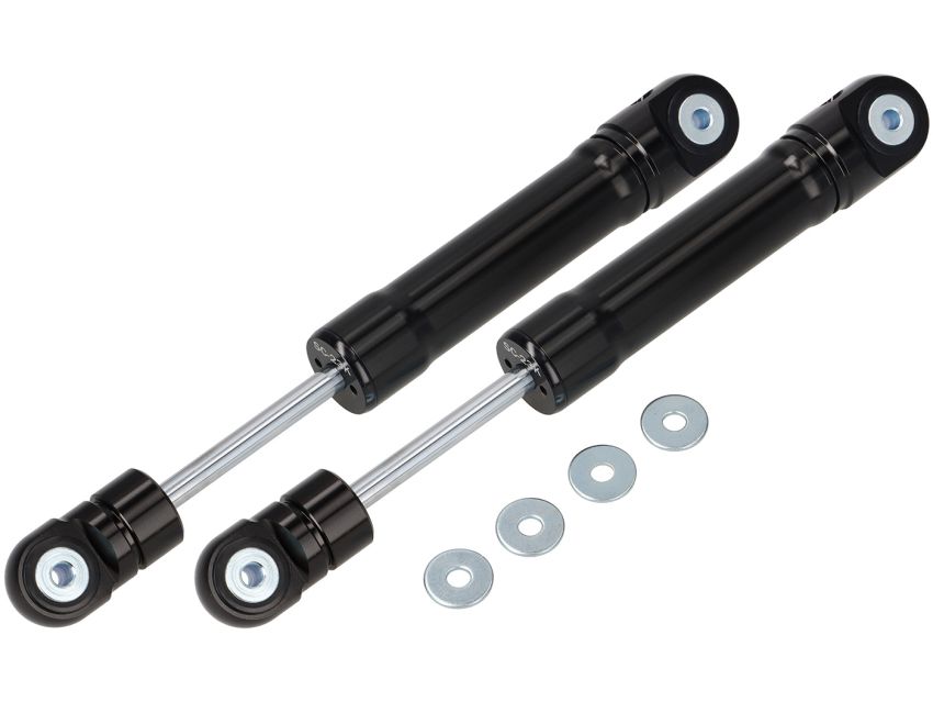Ammortizzatori neri anteriori BGM 6T's Lambretta S1 + S2 + S3 + SX + DL + Serveta