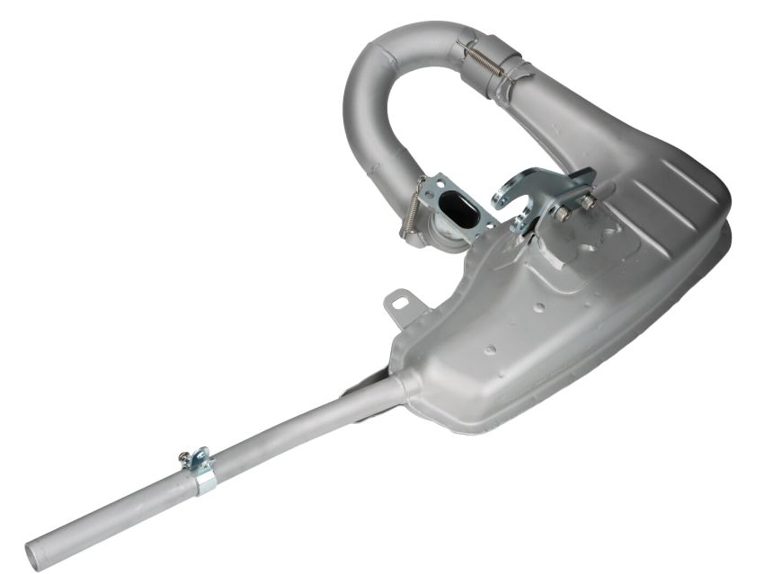 BGM PRO Clubman V4.0 exhaust for  Lambretta S1 + S2 + TV2  + S3 + TV3 + Special + SX +  GP + Serveta (SILVER)
