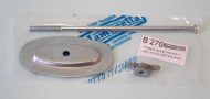 Complete air filter fixing kit (long bolt - wingnut - oval plate) Lambretta LI S2 (mod. from 1961) + S3 + TV3 + Special + SX + GP/DL