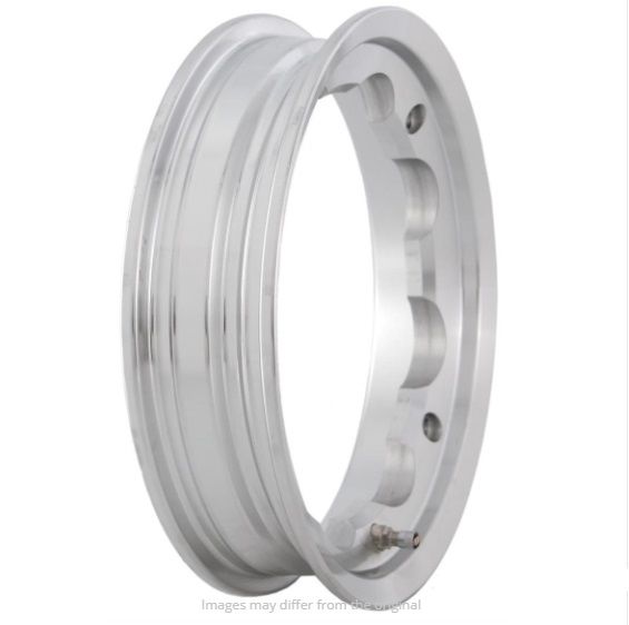 SIP Polished alloy tubeless wheel rim Lambretta LI + TV + SX + Special + DL + Serveta