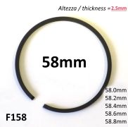 Fascia elastica (segmento) 58mm + maggiorazione (altezza 2.5mm) tipo originale di alta qualità