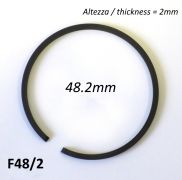 48.2mm (2.0mm thick) high quality original type piston ring