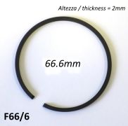 66.6mm (2.0mm thick) high quality original type piston ring