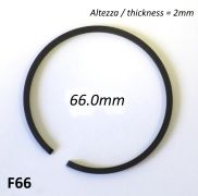 66.0mm (2.0mm thick) high quality original type piston ring
