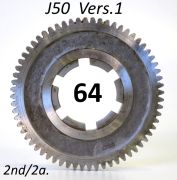 Ingranaggio 2a. marcia z64 per Lambretta J50 (modelli del 1965)