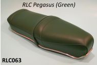 Sella RLC Pegasus Flatbase Verde, Versione BASSA, per Lambretta LI + TV + SX + Special + DL + Serveta