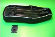 Sella RLC Pegasus Flatbase Nera, Versione ALTA, per Lambretta LI + TV + SX + DL + Serveta