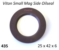 Paraolio in Viton 25 x 42 x 6 per cuscinetto albero motore lato volano Lambretta LI S2 / S3 + TV2/3 + Special + SX + GP/DL + Serveta