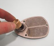 Coppia bronzine coperchi forcella Lambretta D + LD + F (2a versione)