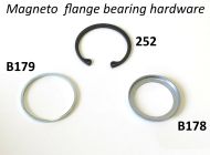 'L' shaped spacer for magneto flange flywheel bearing Lambretta LI S2 / S3 + TV2/3 + SX + Special + GP/DL