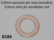 Spessore 0.6mm asta comando marce / acceleratore Lambretta LI + TV + SX + Special + DL + Serveta
